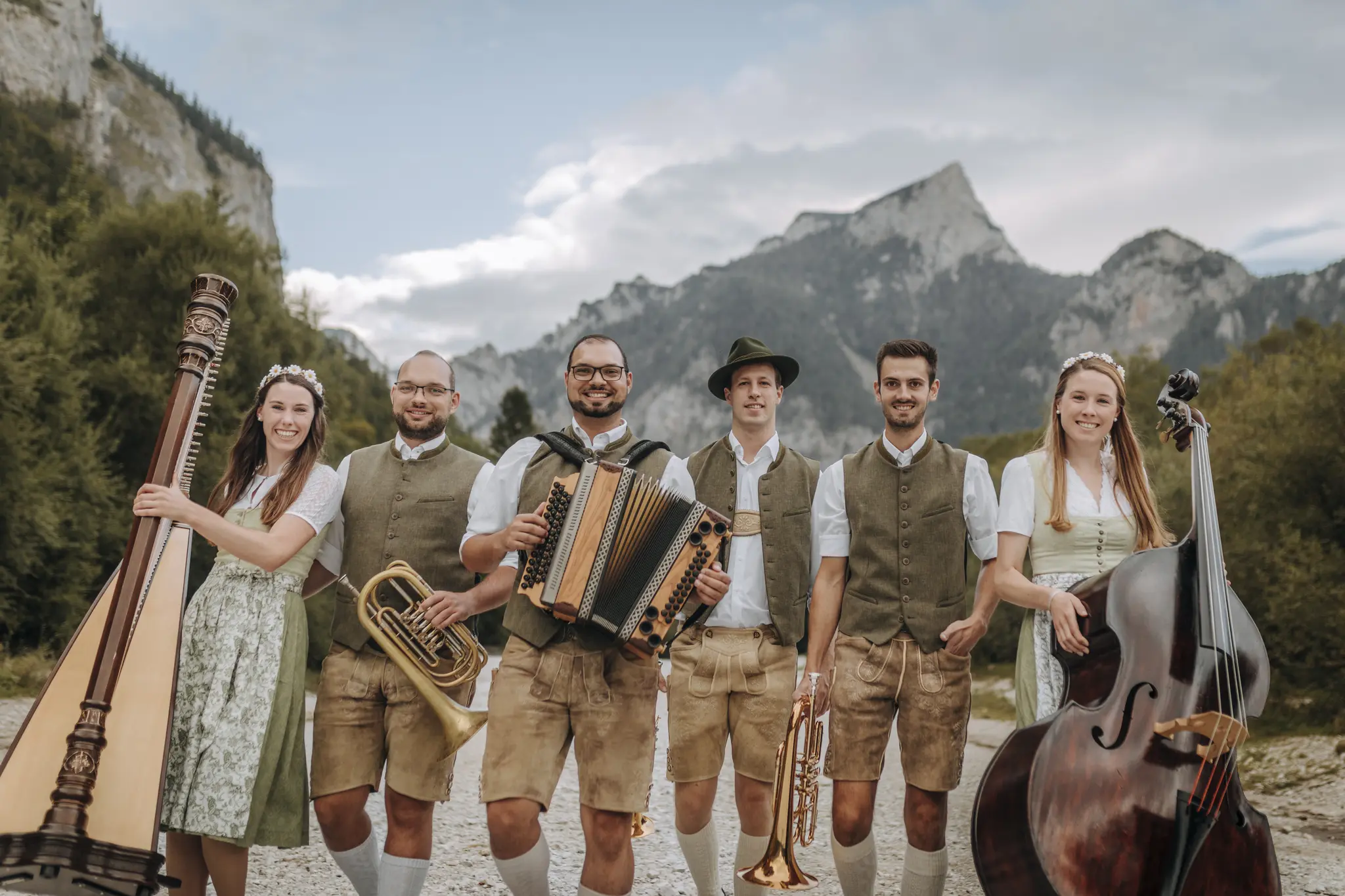 CD-Präsentation der Strawanza Musi und Glanschl Zwüllinge