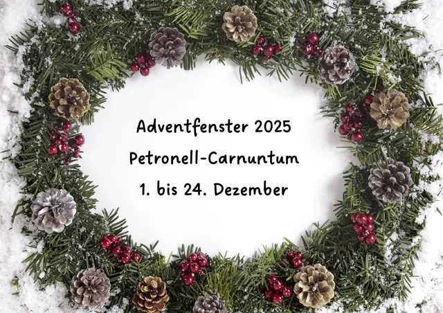 Gemütlich spazieren und das von Fenster zu Fenster im Advent in Petronell-Carnuntum.  | Foto: Gemeinde Petronell-Carnuntum
