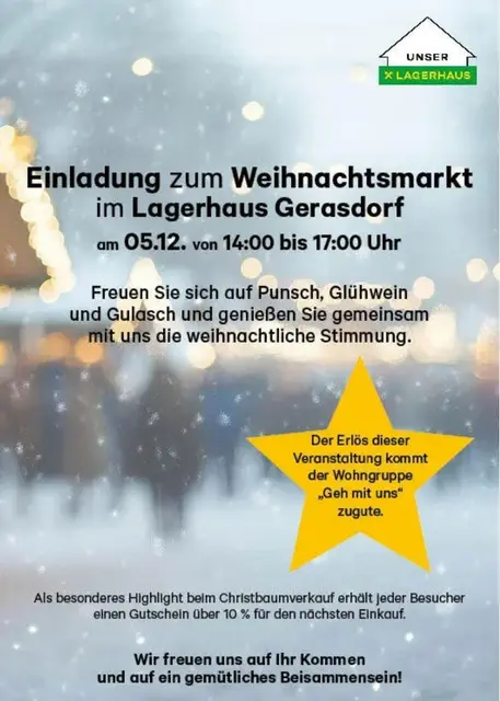 Das Lagerhaus Gerasdorf freut sich auf Ihr Kommen. | Foto: Lagerhaus Gerasdorf