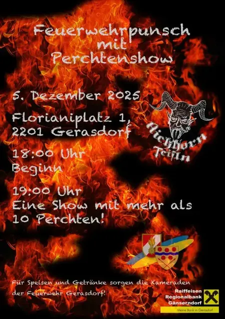 Ab zur Perchtenshow nach Gerasdorf! | Foto: FF Gerasdorf