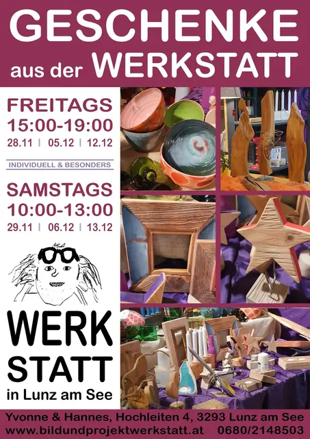 Foto: Die Werkstatt in Lunz Yvonne &amp; Hannes 