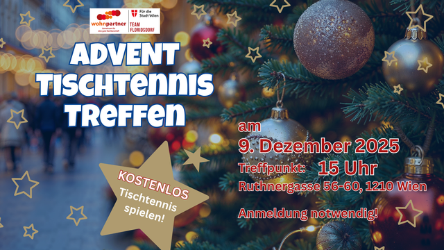 Schönen Advent wünschen Wohnpartner Wien und Tischtennis Hobby Wien | Foto: Tischtennis Hobby Wien