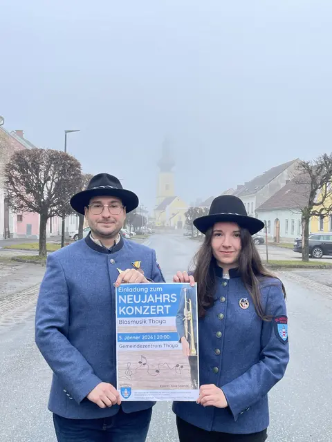 EInladung zum Neujahrskonzert in Thaya | Foto: Blasmusik Thaya