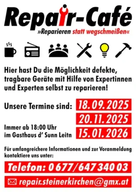 Foto: Repair Cafe Steinerkirchen