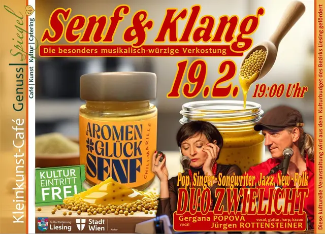 GenussSpiegel präsentiert: „SENF &amp; KLANG“ – Die besonders musikalisch-würzige Verkostung | Foto: 2026@GenussSpiegel