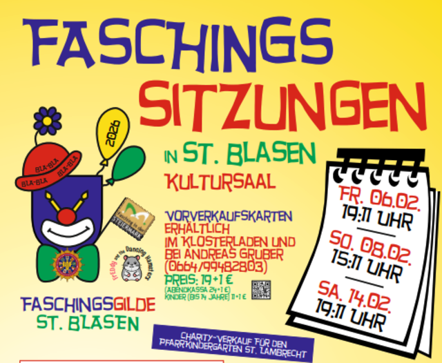 Die Faschingsgilde St. Blasen lädt ein. | Foto: KK