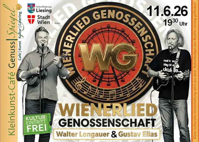 GenussSpiegel präsentiert: WG – Wienerlied Genossenschaft (Walter LONGAUER &amp; Gustav ELIAS)  | Foto: 2026@'GenussSpiegel