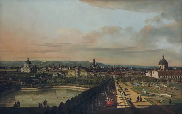 Der Canaletto-Blick vom Oberen Belvedere aus. | Foto: KHM-Museumsverband