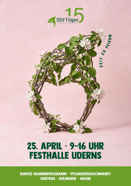 Der OGV Fügen lädt am 25. April zur Jubiläumsveranstaltung ein.  | Foto: Montage/privat