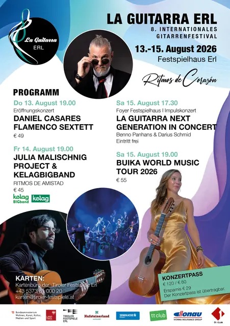 La Guitarra Erl vom 13. bis 15. August. | Foto: La Guitarra Erl