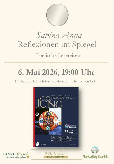 "Reflexionen im Spiegel | Poetische Lesereisen“ von &amp; mit Sabina Anna  | Foto: 2026@GenussSpiegel