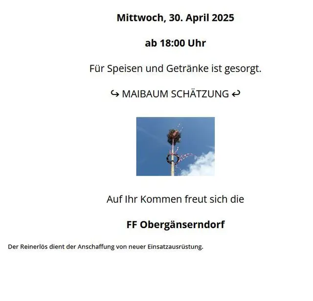 Der Reinerlös der Veranstaltung kommt der Anschaffung neuer Einsatz­ausrüstung der Feuerwehr zugute. | Foto: FF Obergänserndorf