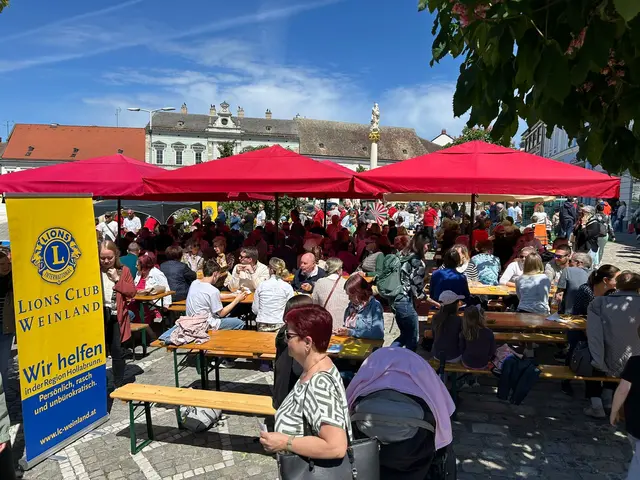 Die Lions veranstalten ein Straßenfest am Hauptplatz. | Foto: Lions Club