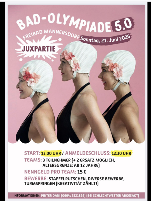 Die allseits beliebte Bad-Olympiade findet dieses Jahr schon am 21. Juni statt. | Foto: Bad Olympiade