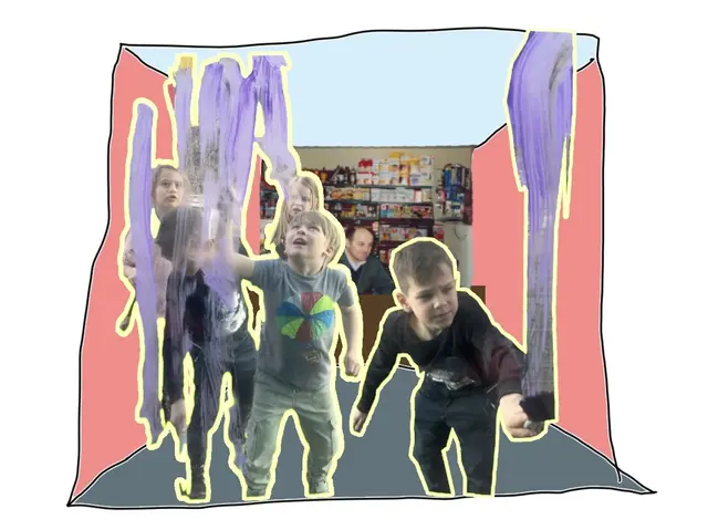 Kinder und Jugendlichen verwandeln beim YUKUMAY einen leeren Kaufraum in ein Kunstwerk.  | Foto: YUKUMAY 