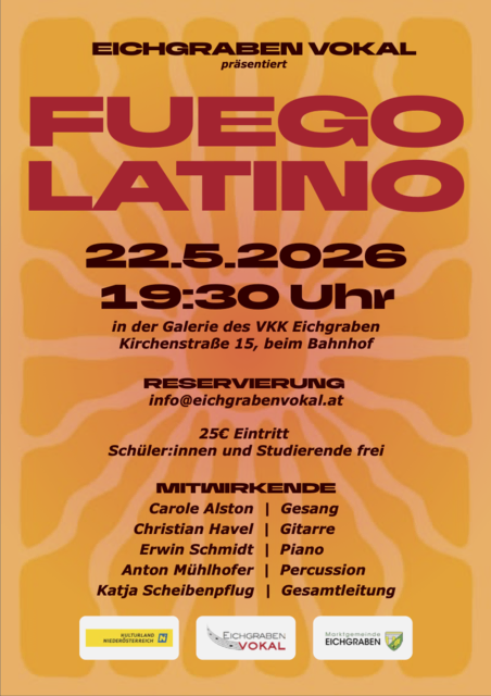 Eichgraben Vokal präsentiert Ende Mai das Konzertprogramm „Fuego Latino“. | Foto: Eichgraben Vokal