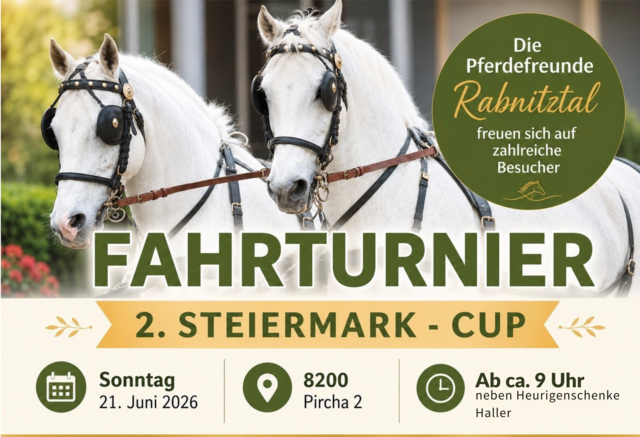 Das Plakat zur Veranstaltung des 2. Steiermark-Cup am 21. Juni 2026 in Pircha 2 | Foto: KK