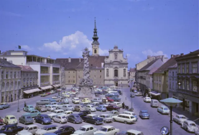 Rathausplatz 1964 | Foto: Stadtarchiv St. Pölten