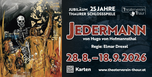 Spiel vom Leben und Sterben vor historischer Kulisse: Die Thaurer Schlossspiele bringen ab 28. August Hofmannsthals „Jedermann" auf die Freilichtbühne in der Schlossruine. | Foto: Theaterverein Thaur