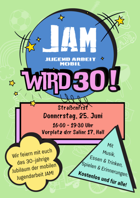 Am 25. Juni wird auf dem Salinen-Vorplatz in Hall gefeiert – mit Musik, Essen und freiem Eintritt für alle. | Foto: JAM
