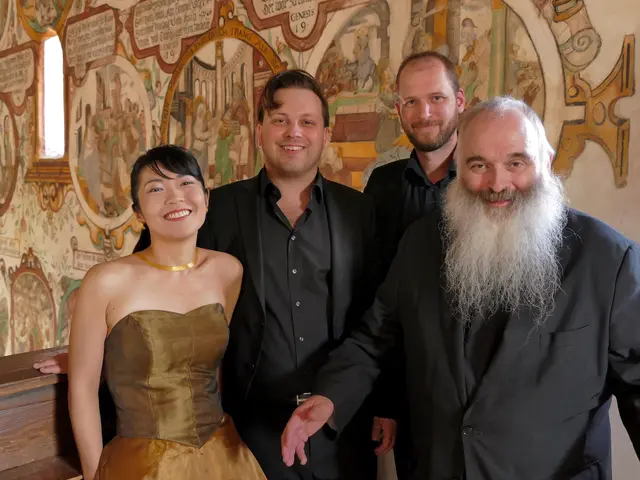 Kanako Hayashi, Stefan Piewald, Florian M. Wolf und Prof. Josef Stolz bilden die Cappella Splendor Solis | Foto: Volker Probst