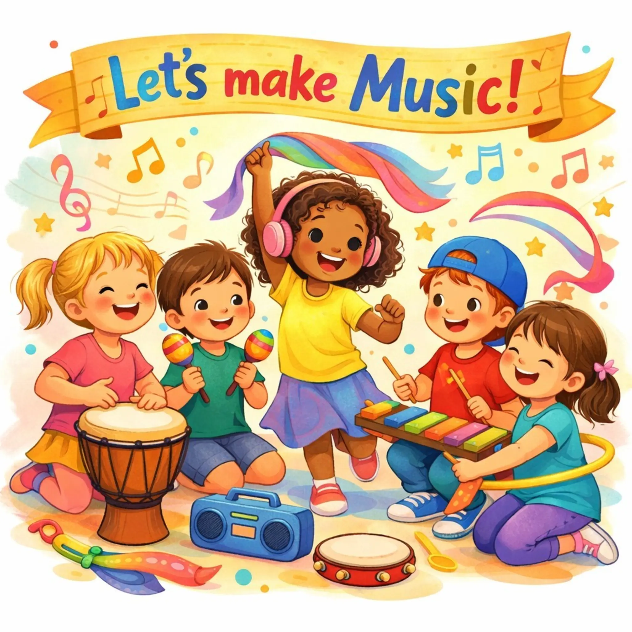 Kinderworkshop „Let’s make Music“- Rhythmik, Musik & Bewegung
