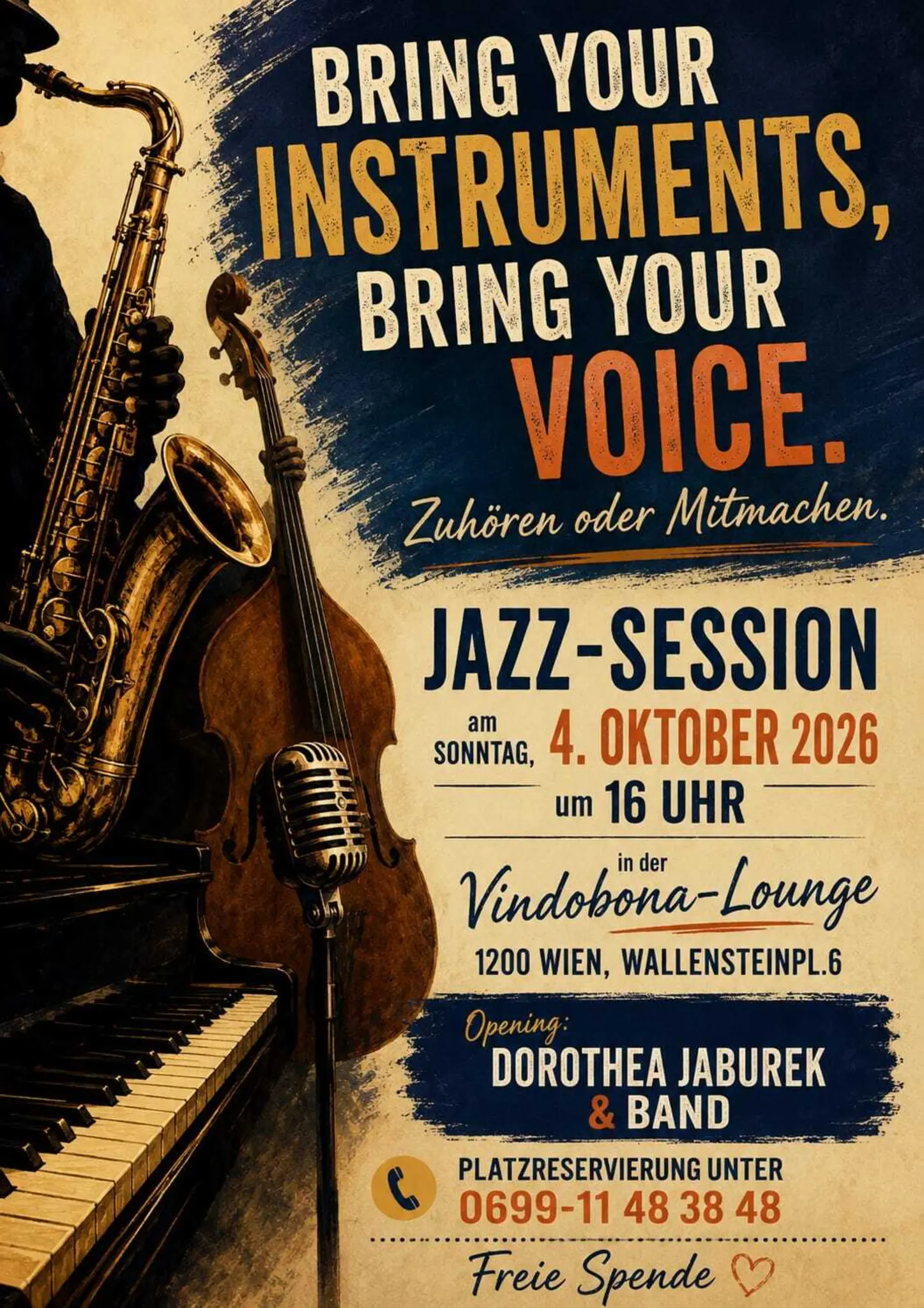 Swing- und Jazztime in der Vindobona Piano-Lounge