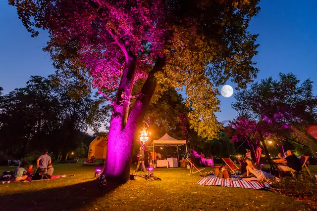 Wenn der Doblhoffpark zur Picknicklounge im Mondschein wird. | Foto: 2026psb/archiv