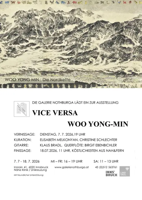 Der junge südkoreanische Künstler Woo Yong-Min zu Gast in Innsbruck. | Foto: Galerie Nothburga