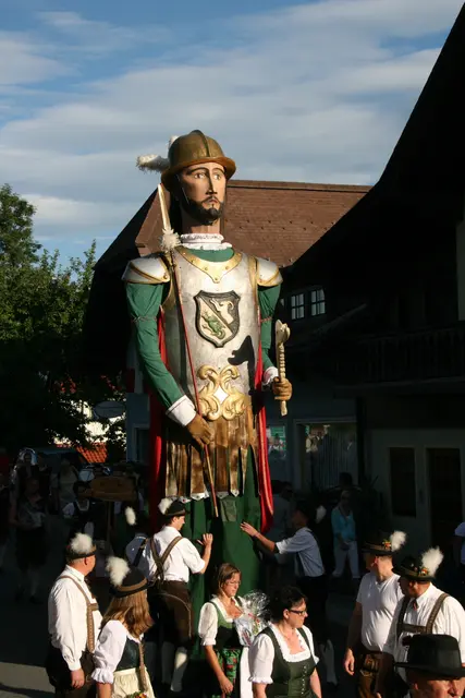 Der St. Margarethener Samson beim Jubiläumsfest der Samsongruppe Mariapfarr 2016. | Foto: BB Lungau