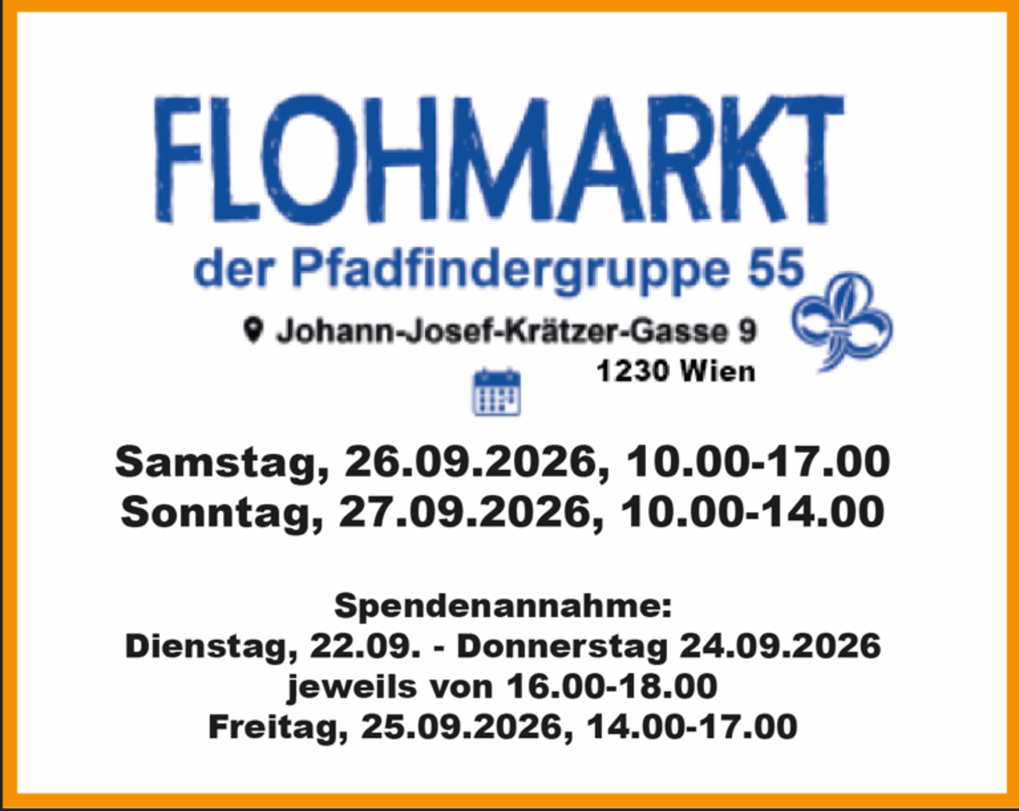 FLOHMARKT PFADFINDERGRUPPE Wien 55