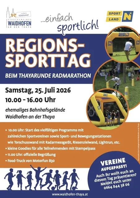 Einladung Regionssporttag | Foto: Stadtgemeinde Waidhofen/Thaya