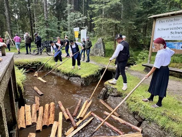 In Aigen-Schlägl wird gezeigt, wie früher Holz transportiert wurde.  | Foto: TVB Mühlviertel/Spitzl