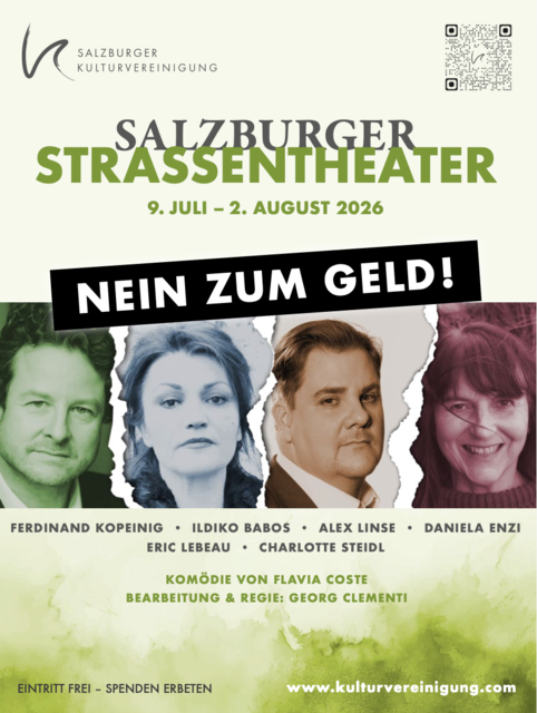 Die französische Komödie "Nein zum Geld!" verspricht beste Unterhaltung für Jung und Alt.  | Foto: Salzburger Straßentheater