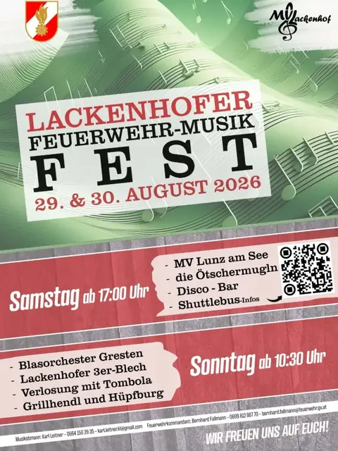 Foto: Musikverein und FF Lackenhof