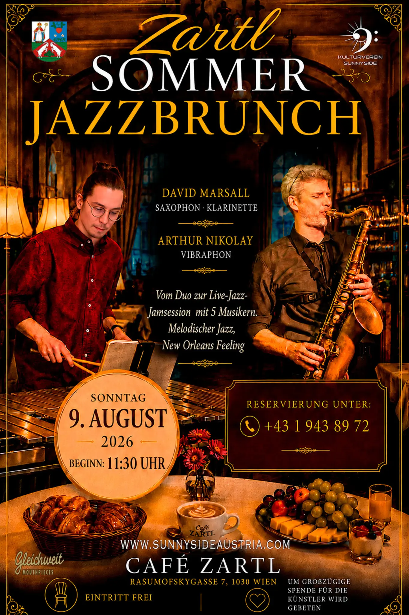Zartl Sommer Jazzbrunch 09.08.2026