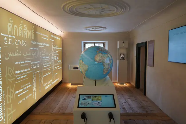 Im Stille-Nacht-Museum in Wagrain befindet sich der einzige Globus, auf dem die kleine Gemeinde Wagrain eingezeichnet ist. | Foto: Nicole Hettegger