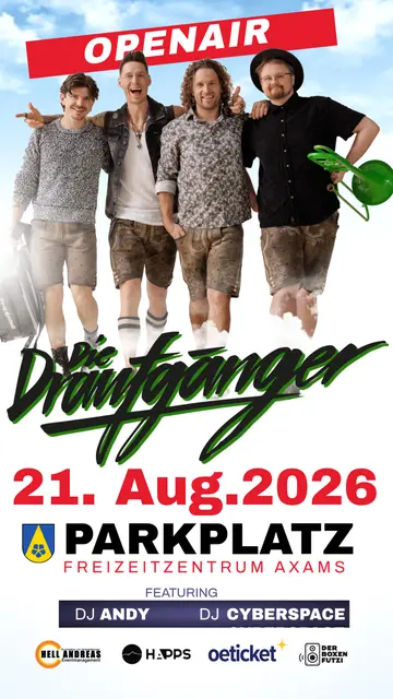 Sei bereit für eine lässige Nacht, wenn die Draufgänger bei einem Open Air antreten. | Foto: Draufgänger