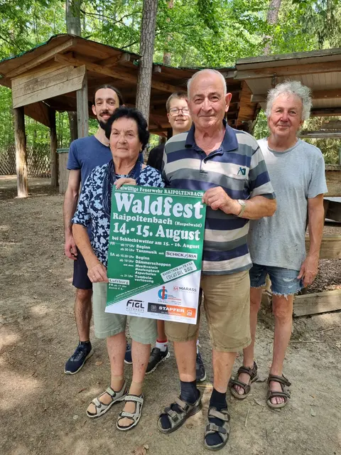 Die Freiwillige Feuerwehr Raipoltenbach lädt am 14. und 15. August wieder zu ihrem traditionellen Waldfest in den Haspelwald ein. | Foto: FF Raipoltenbach