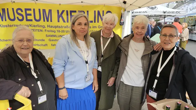 Das Team um Direktorin Christl Chlebecek: Ulli Pinter, Elisabeth Kemetzhofer, Jutta Kodek, Christl Chlebecek, Maria Neuwirth-Riedl leistete 2025 wieder Großartiges beim Festquiz. | Foto: Archiv Museum Kierling