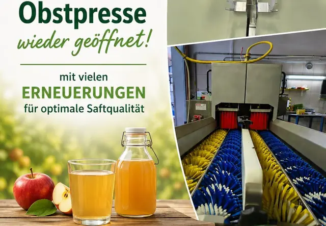 Die regionale Obstpresse ist wieder in Betrieb. | Foto: OGV