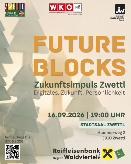 Stefan und Dominik Süß bringen beim „FUTURE BLOCKS“ ihre Erfahrungen und Zukunftsimpulse nach Zwettl. | Foto: Junge Wirtschaft Zwettl