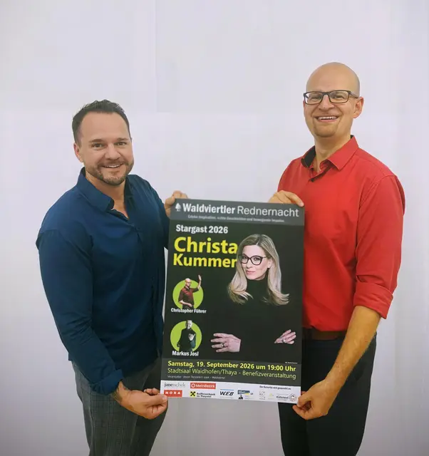 Markus Josl und Christopher Führer laden zur 4. Waldviertler Rednernacht  | Foto: Waldviertler Rednernacht 