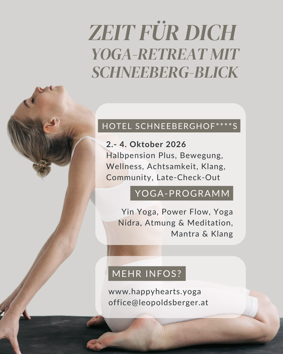 Auszeit: Yoga-Wochenende am Schneeberg
