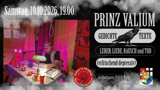 PRINZ VALIUM liest GEDICHTE und TEXTE | Foto: Prinz Valium