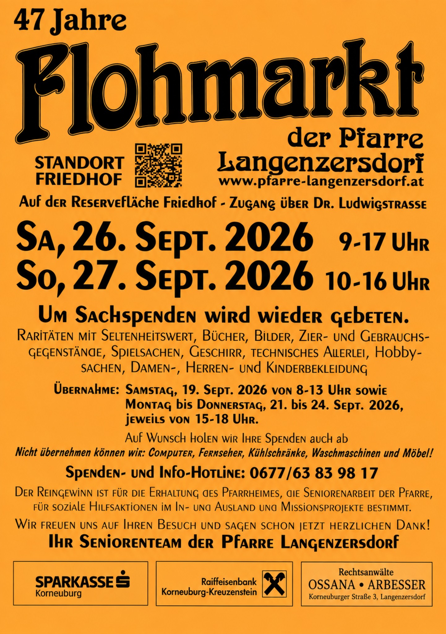 47 Jahre Flohmarkt der Pfarre Langenzersdorf