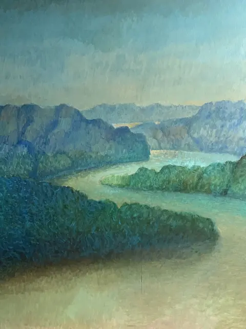 Alto Hien: INN Grenzen – verschlungen, 2026, 160 x 130 cm, Öl auf Leinwand  | Foto: Alto Hien