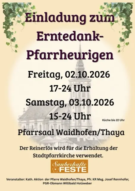Einladung | Foto: Pfarre Waidhofen/Thaya