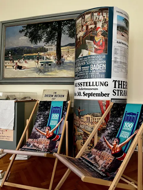 Zum Abschluss noch einmal abtauchen: Die Sonderschau „100 Jahre Badener Strandbad“ ist noch bis 30. September im Rollettmuseum zu sehen. | Foto: Rollettmuseum