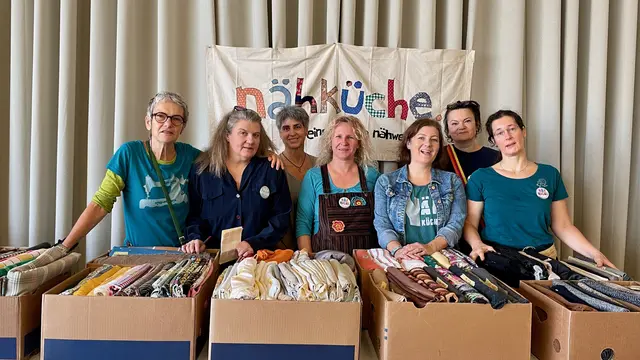 Veranstaltet wird der Flohmarkt vom Verein „Nähküche. Eine offene Nähwerkstatt“.  | Foto: Nähküche